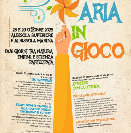 ARIA IN GIOCO - Sabato 25 e mercoledì 29 ottobre