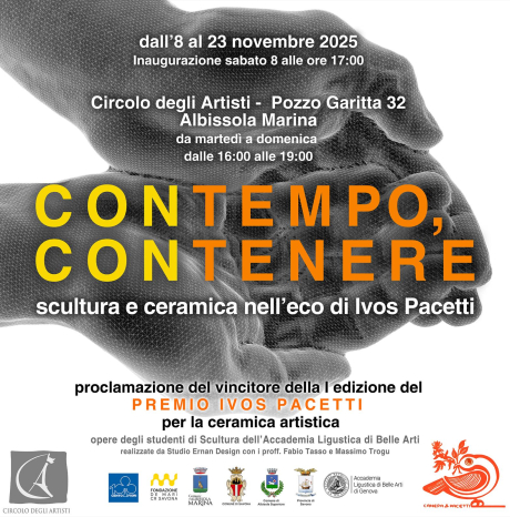  “Contempo, contenere – scultura e ceramica nell’eco di Ivos Pacetti” - da sabato 8 a domenica 23 novembre