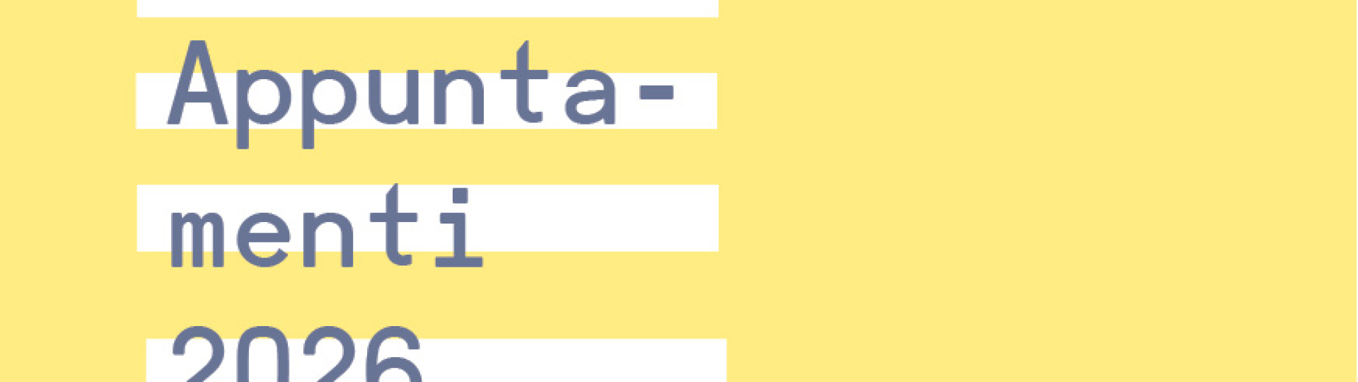 MUSEO SENIOR - CALENDARIO EVENTI