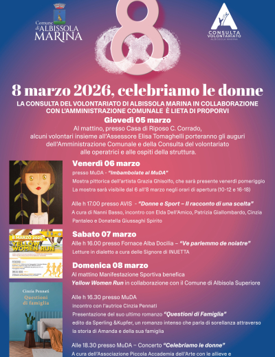Celebriamo le Donne: una settimana di eventi ad Albissola Marina