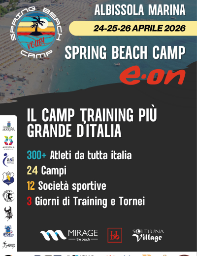 Spring Beach Volley Camp - 24 al 26 aprile 