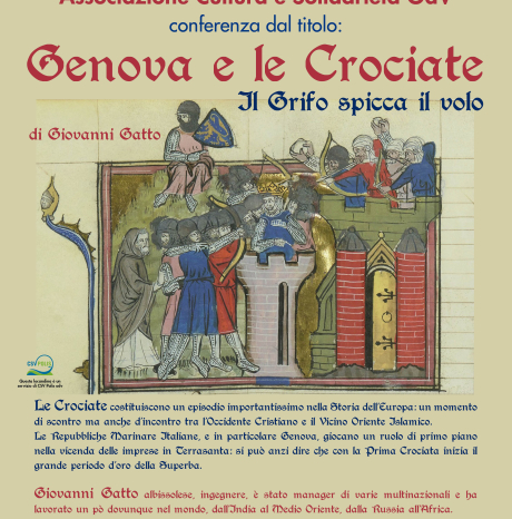 "Genova e le Crociate: il Grifo spicca il volo” - VENERDI’ 15 maggio 